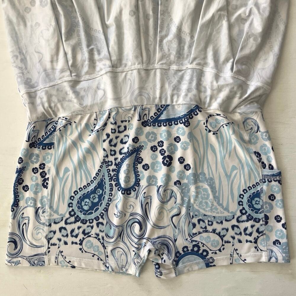 Gottex Paisley Tennis Skort Womens Size L Pocket Pickleball Walking Stretch Golf - Picture 10 of 12